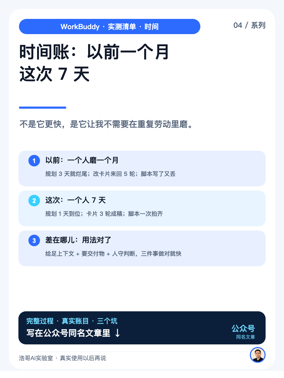 一周 vs 以前一个月,账都在这